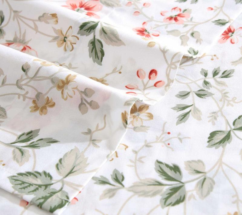 Laura Ashley Meadow Floral Gold Cotton Percalewin Sheet Set — View 3