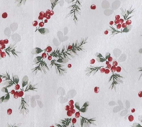 Laura Ashley Berry Bright Red Cotton Flannel Queen Sheet Set — View 8