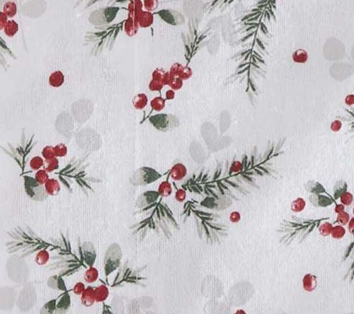 Laura Ashley Berry Bright Red Cotton Flannel Twin Sheet Set — View 8