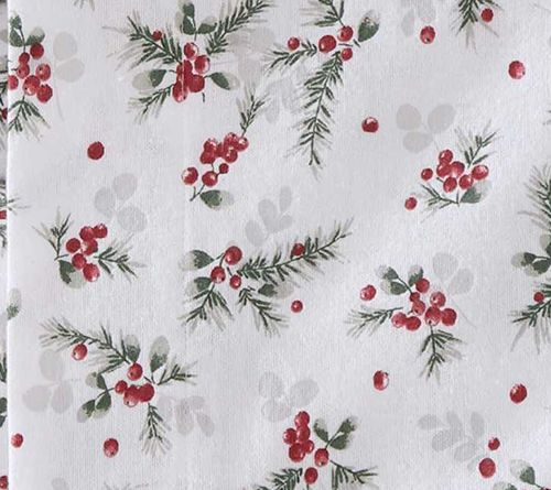 Laura Ashley Berry Bright Red Cotton Flannel King Sheet Set — View 8