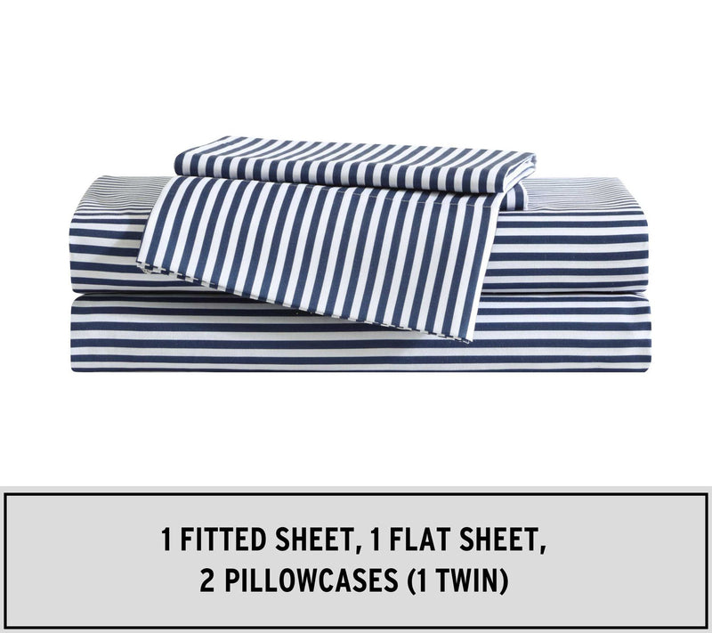 Eddie Bauer Kids Vivid Stripe Blue Twin Sheet Set — View 7