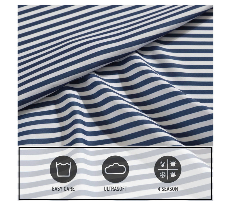 Eddie Bauer Kids Vivid Stripe Blue Twin Sheet Set — View 6