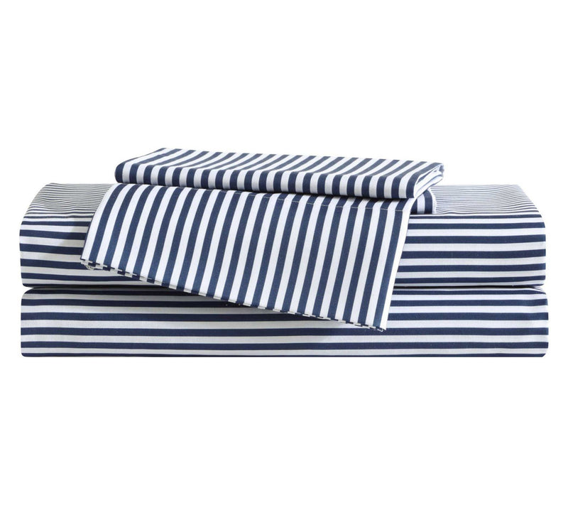 Eddie Bauer Kids Vivid Stripe Blue Twin Sheet Set — Main view