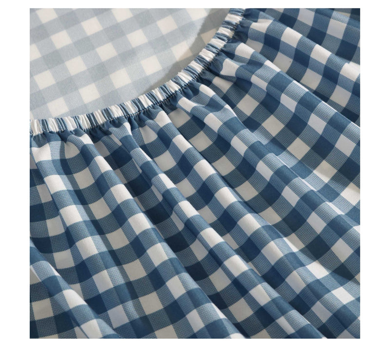Eddie Bauer Kids Preston Check Blue Queen SheetSet — View 3