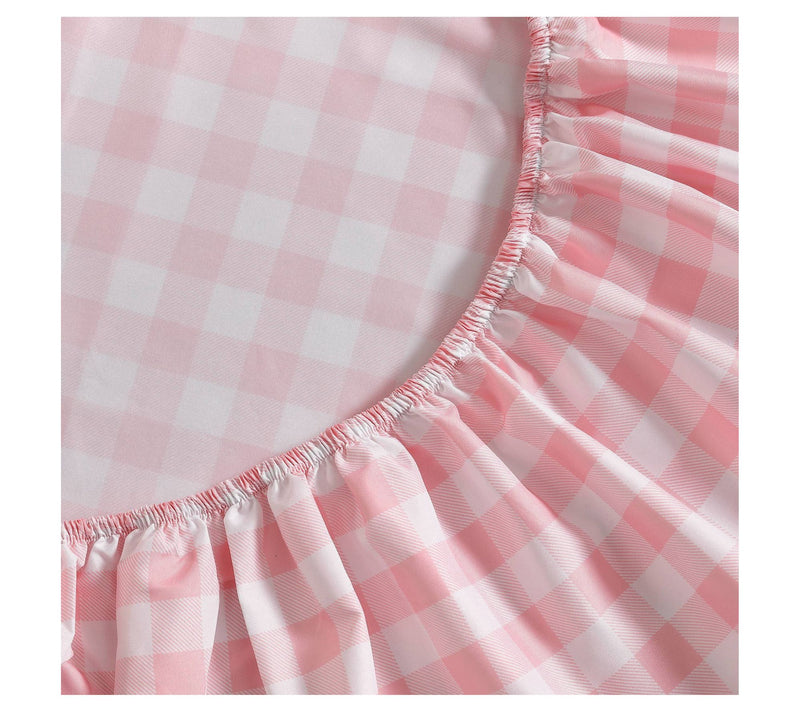 Eddie Bauer Kids Poppy Plaid Pink Twin Sheet Set — View 3