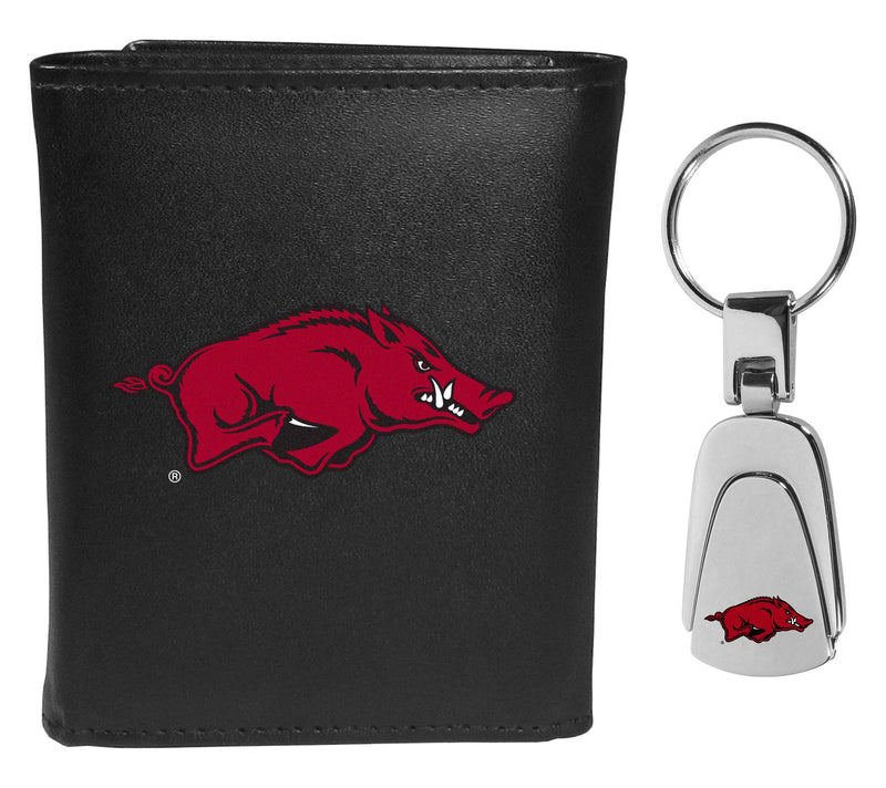Siskiyou Sports NCAA College Tri-fold Wallet &teel Key Chain — Main view