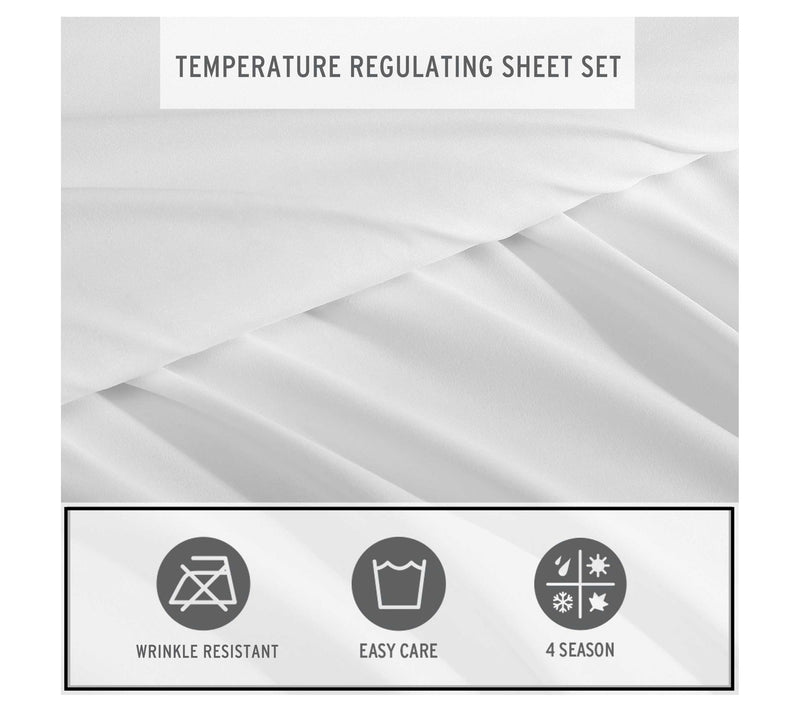 Eddie Bauer Logan Collection White 6-Piece KingSheet Set — View 6