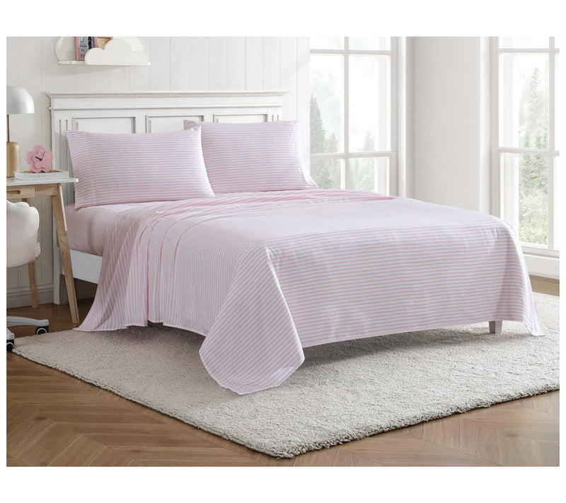 Eddie Bauer Kids Little Stripe Pink Full Sheetet — View 2