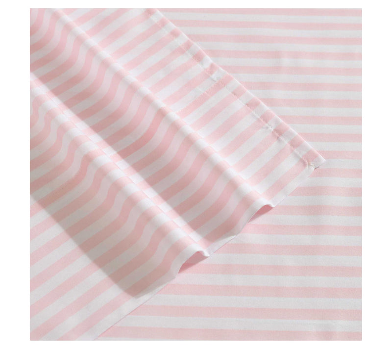 Eddie Bauer Kids Little Stripe Pink Twin Sheetet — View 4