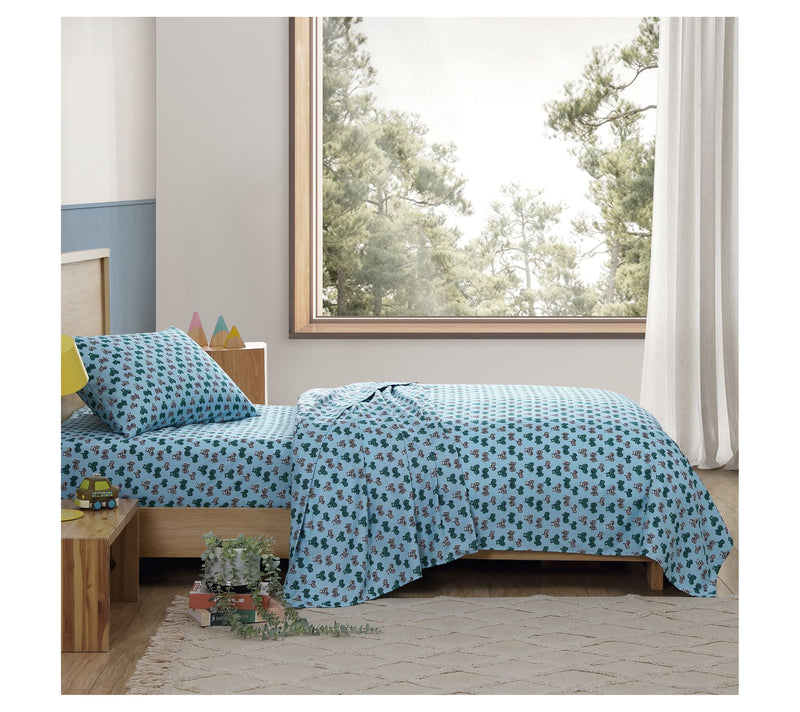 Eddie Bauer Kids Little Rider Blue Full Sheet Set — View 5