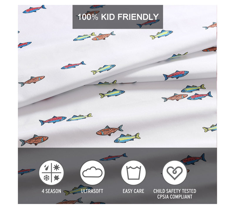Eddie Bauer Kids Fish Lake Twin Xl Sheet Set — View 6