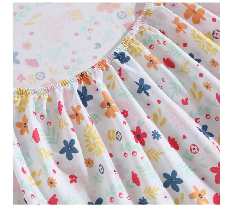 Eddie Bauer Kids Colorful Floral Pink Twin Xl Sheet Set — View 3