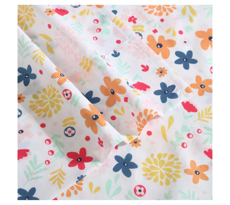 Eddie Bauer Kids Colorful Floral Pink Twin Xl Sheet Set — View 4