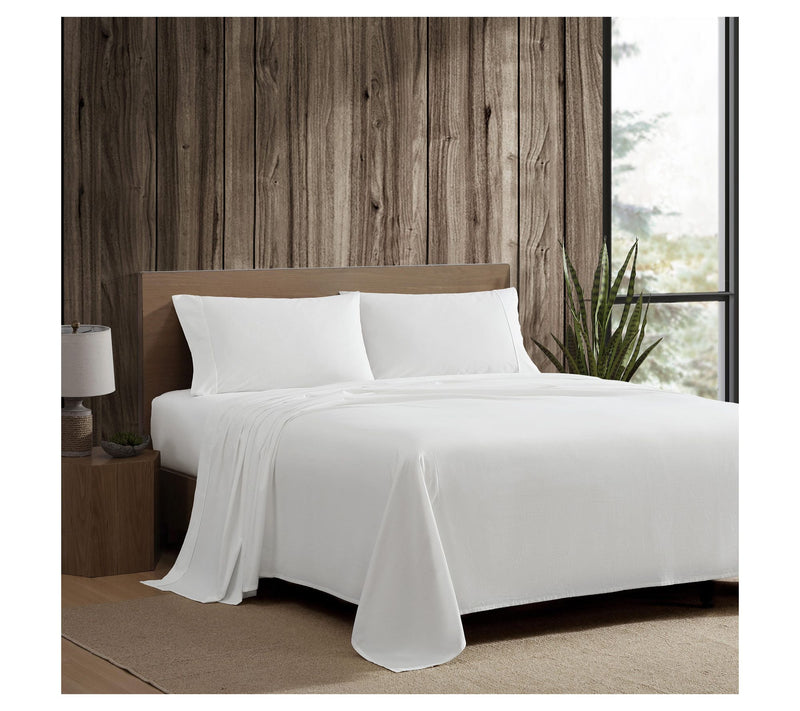 Eddie Bauer Off White Cotton Percale Queen Sheet Set — Main view