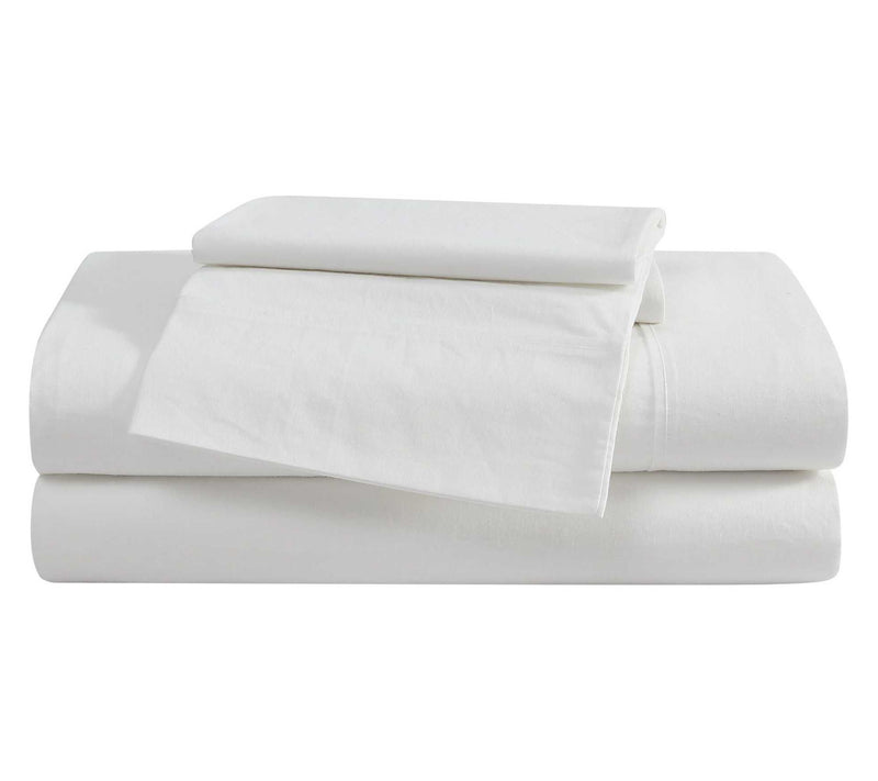 Eddie Bauer Off White Cotton Percale Twin SheetSet — View 2
