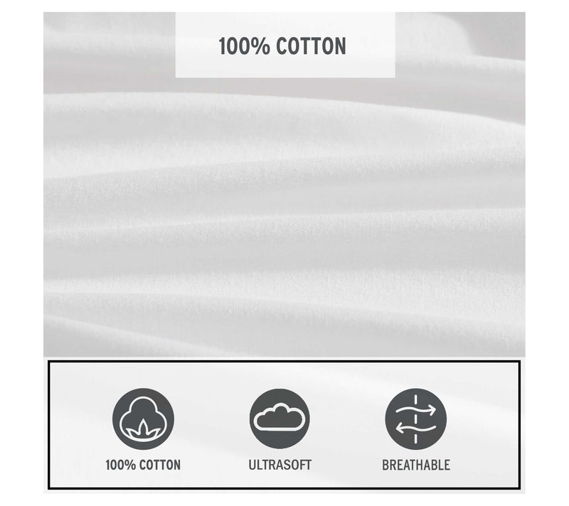 Eddie Bauer Off White Cotton Percale King SheetSet — View 6