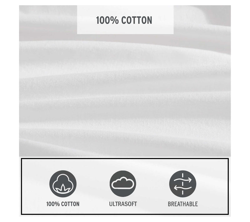 Eddie Bauer Off White Cotton Percale Full SheetSet — View 6