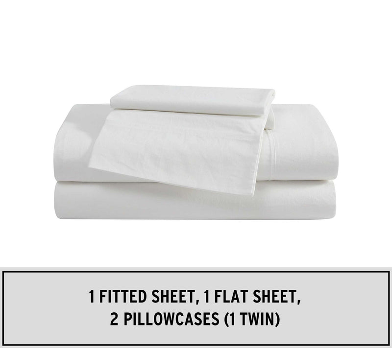 Eddie Bauer Off White Cotton Percale Full SheetSet — View 7