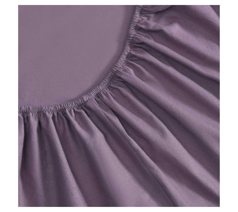 Eddie Bauer Plum Cotton Percale King Sheet Set — View 3