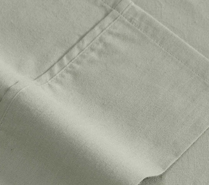 Eddie Bauer Green Cotton Percale Queen Sheet Set — View 4