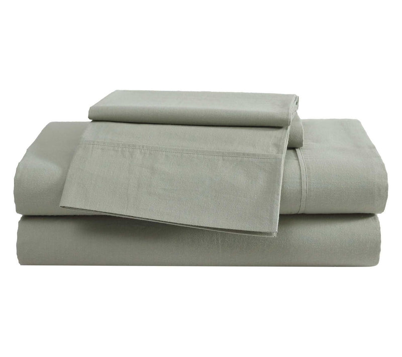 Eddie Bauer Green Cotton Percale Queen Sheet Set — View 2