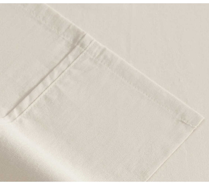Eddie Bauer Oyster Grey Cotton Percale Full Sheet Set — View 4