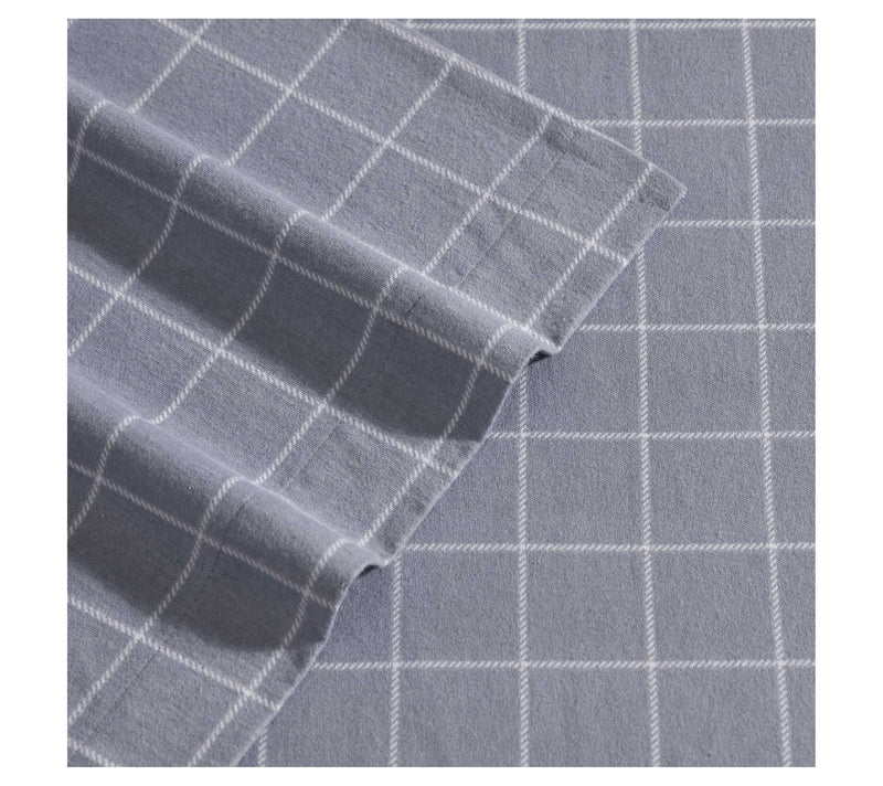 Eddie Bauer Great Plains Plaid Cotton Flannel Queen Sheet Set — View 4