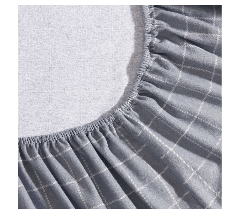 Eddie Bauer Great Plains Plaid Cotton Flannel Queen Sheet Set — View 3