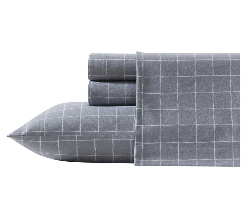 Eddie Bauer Great Plains Plaid Cotton Flannel Queen Sheet Set — View 10