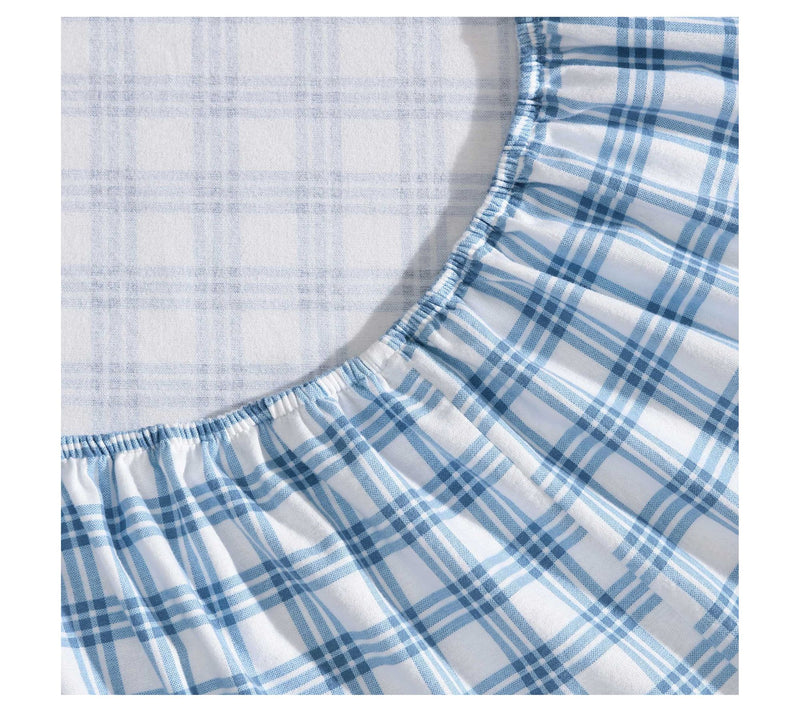 Eddie Bauer Arrowhead Blue Cotton Flannel Fullheet Set — View 4