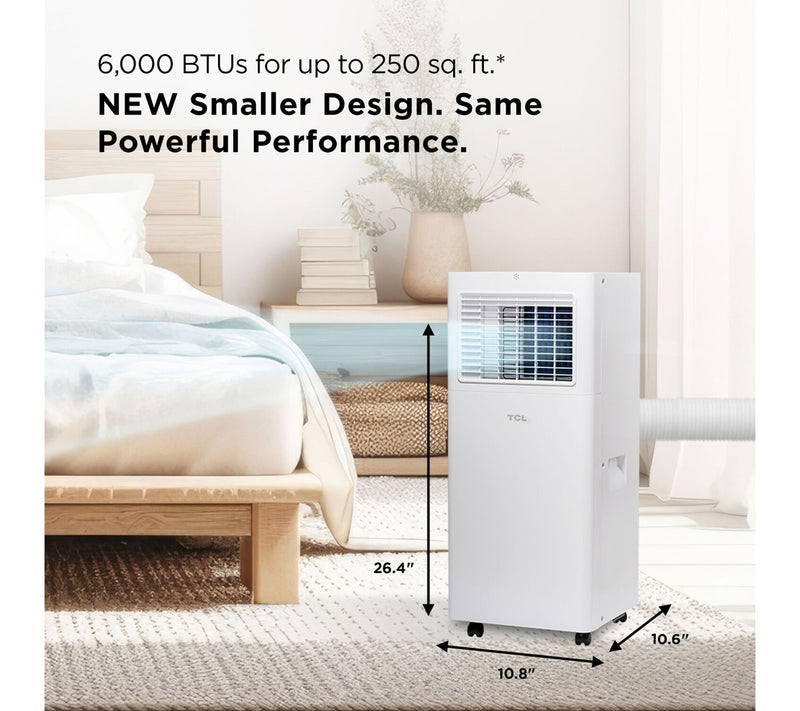 TCL 6,000 BTU SACC Smart Portable Air Conditioner — View 3