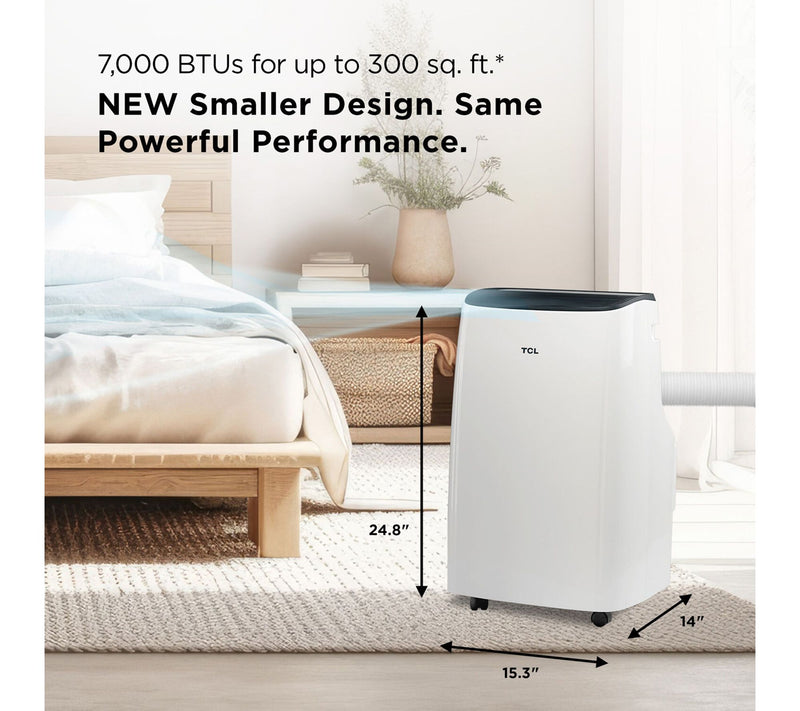 TCL 7,000 BTU SACC Smart Portable Air Conditioner — View 3