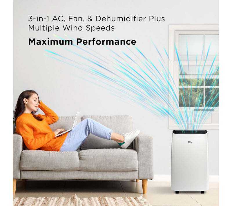 TCL 7,000 BTU SACC Smart Portable Air Conditioner — View 2