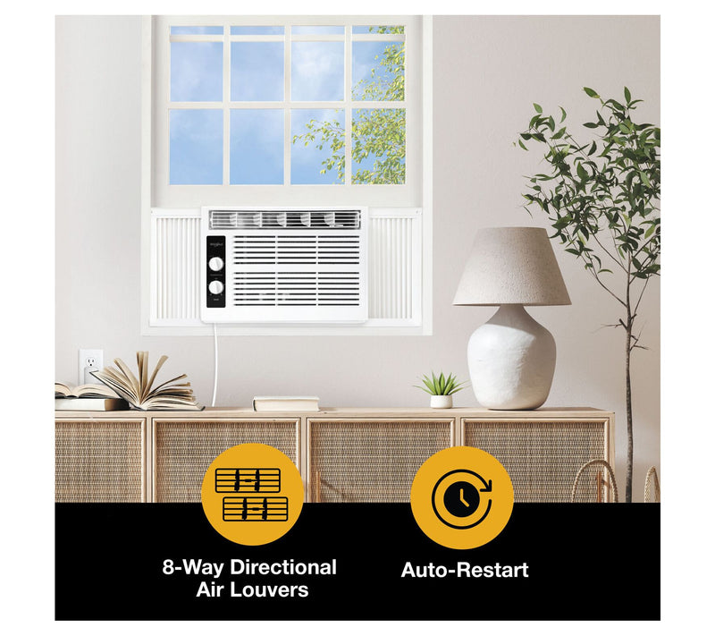 Whirlpool 5K BTU 115V Window Mechanical Air Conioner — View 7