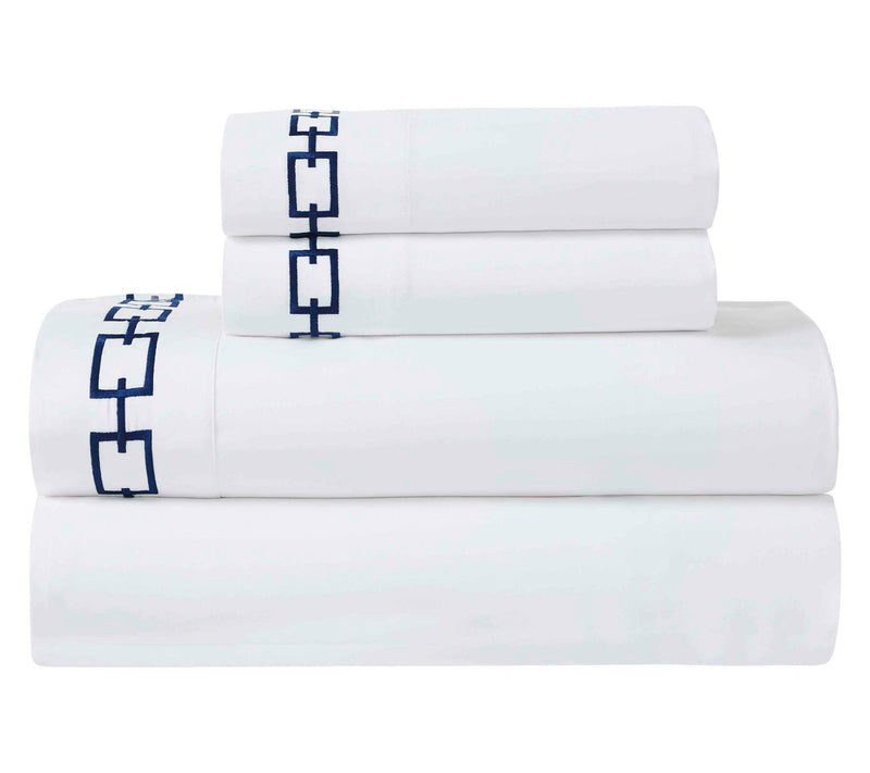 Superior Chain Links Cotton Sheet Set, Cal/King — View 6