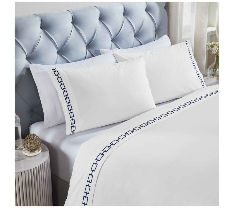 Superior Chain Links Cotton Sheet Set, Cal/King — View 11