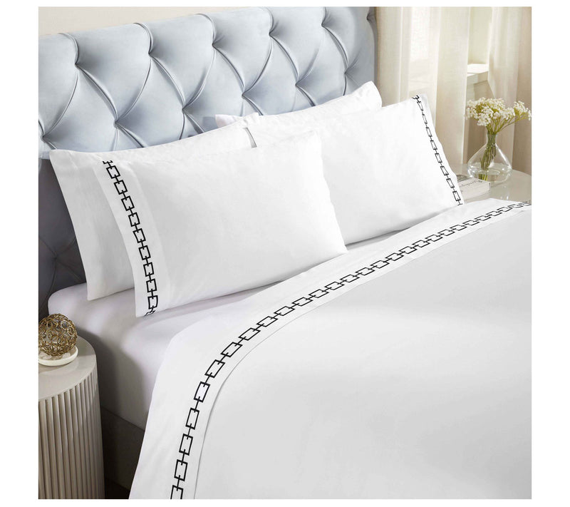 Superior Chain Links Cotton Sheet Set, Cal/King — View 13