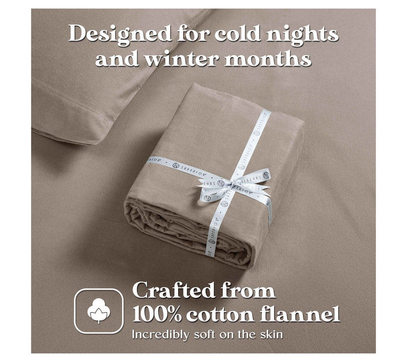 Superior Rome Flannel Solid Sheet Set, Twin — View 6