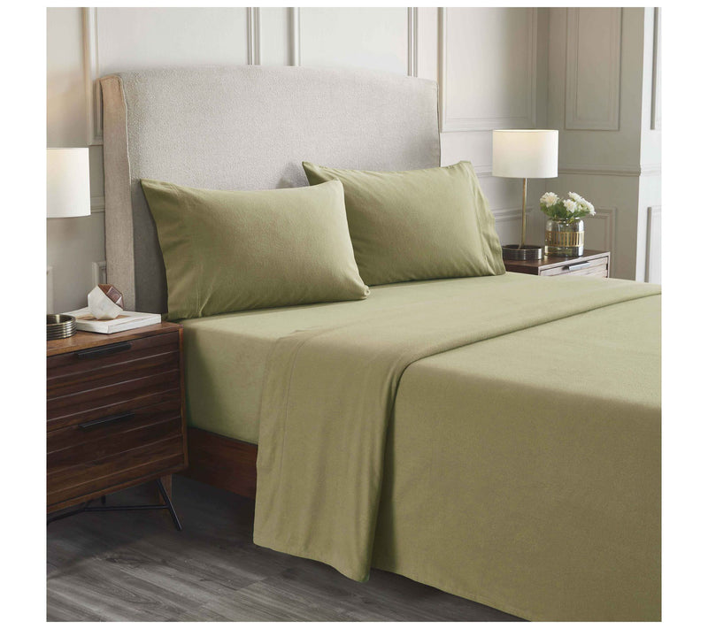 Superior Rome Flannel Solid Sheet Set, Twin/XL — View 13