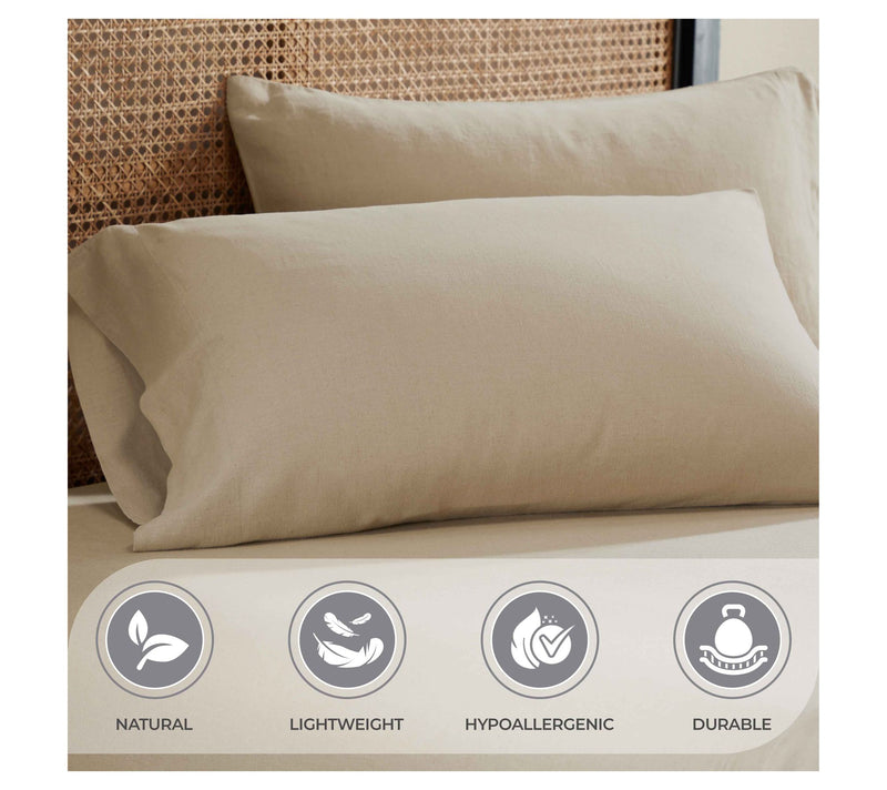 Superior Cotton Linen Blend Sheet Set, Twin/XL — View 6