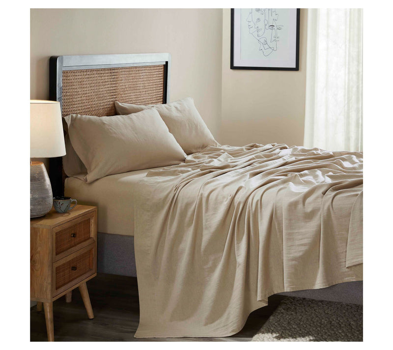 Superior Cotton Linen Blend Sheet Set, Twin/XL — View 2