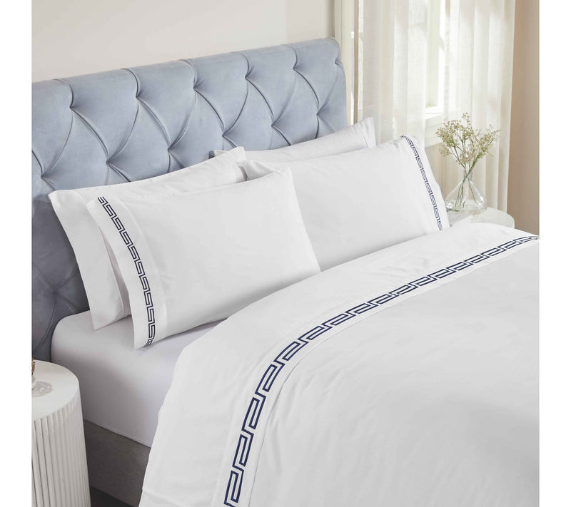 Superior Harrison Cotton Embroidered Sheet Set,Cal/KG — View 12
