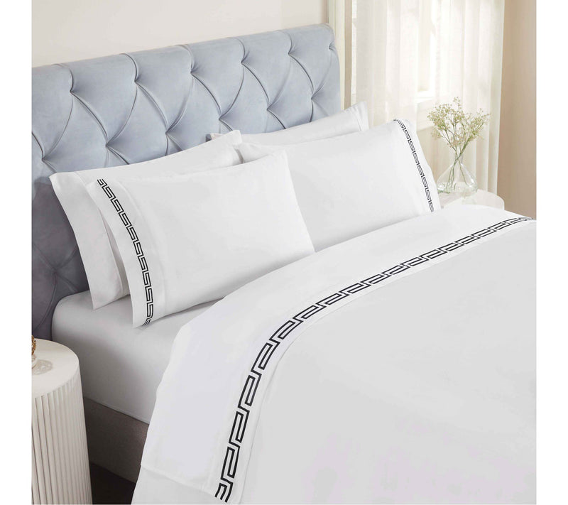 Superior Harrison Cotton Embroidered Sheet Set,Cal/KG — View 15