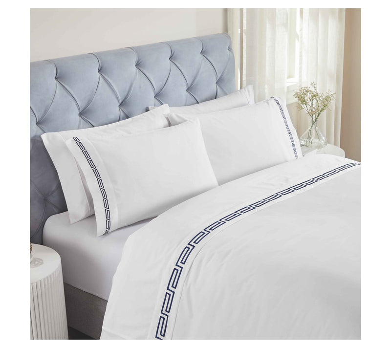 Superior Harrison Cotton Embroidered Sheet Set,Full — Main view