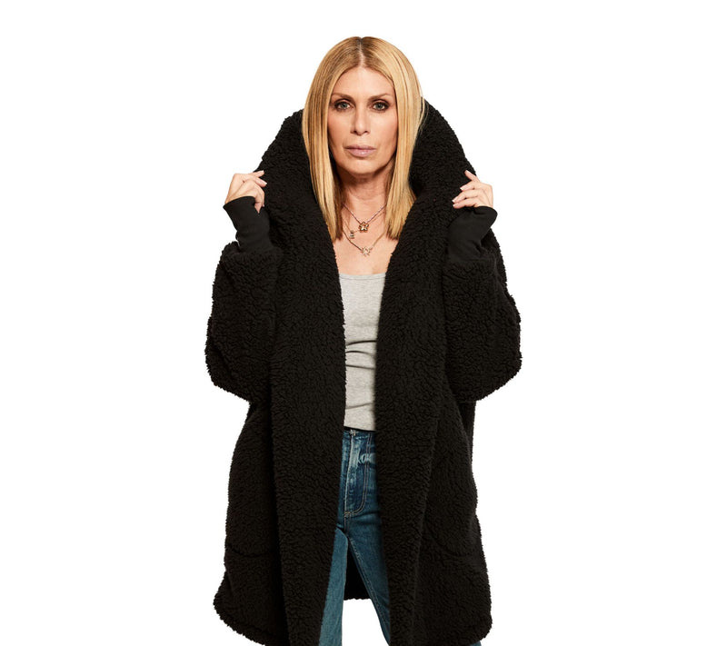 NFL Officially Licensed Sherpa Lounger by Jill Martin - Black — View 2