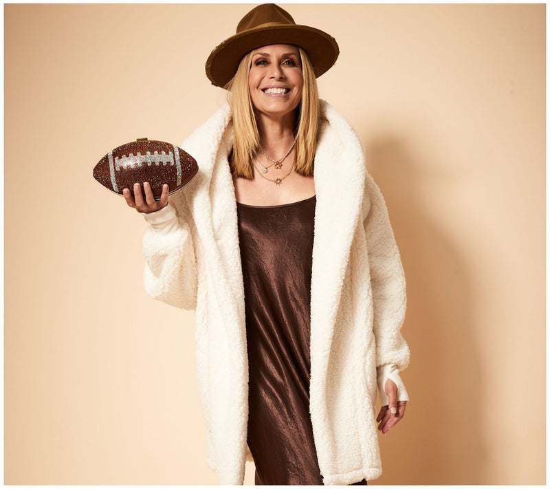NFL Officially Licensed Sherpa Lounger by Jill Martin - Ivory — View 3