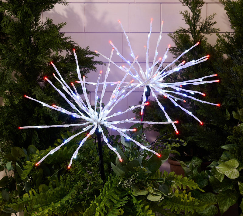 "As Is" Martha Stewart S/2 Firecracker Burst Lights with Remote — Main view