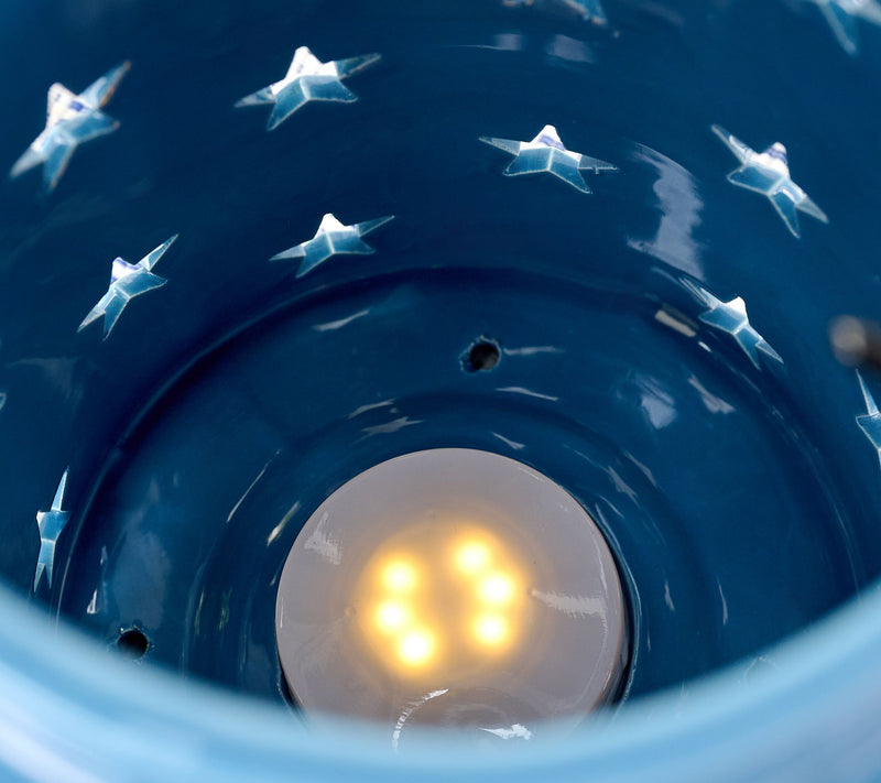 "As Is" Martha Stewart 10" Illuminated Ceramic Star Lantern — View 2