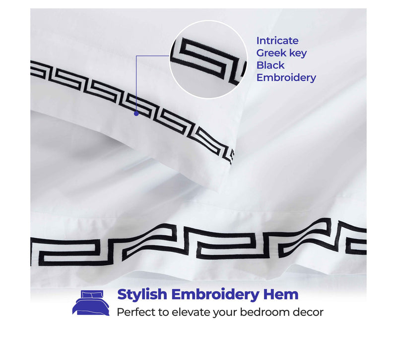 Superior Harrison Cotton Embroidered Sheet Set,Twin — View 7