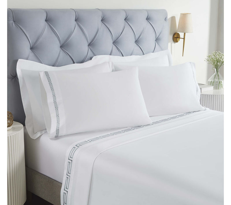 Superior Harrison Cotton Embroidered Sheet Set,Queen — View 13